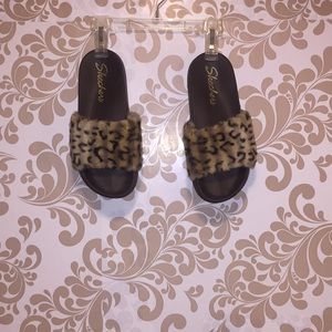 Cheetah print slippers